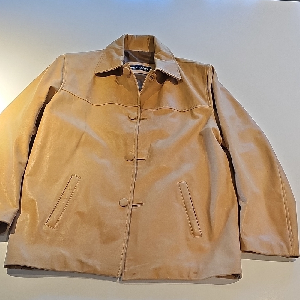 Men's Tan Leather Jacket
